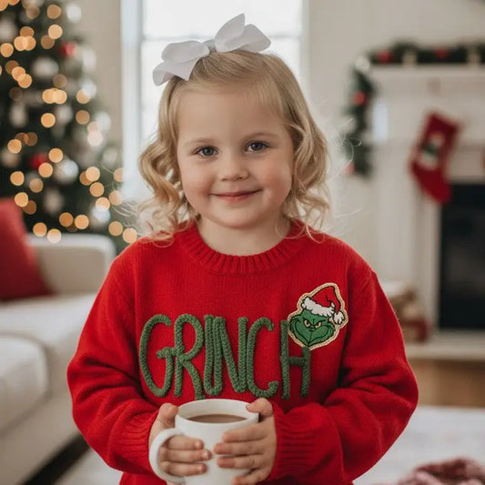 Red Christmas Grinch Sweater