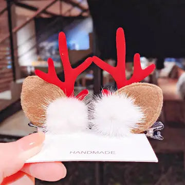 Christmas Cute Hairpin Antler Reindeer Ears Hair Accessories