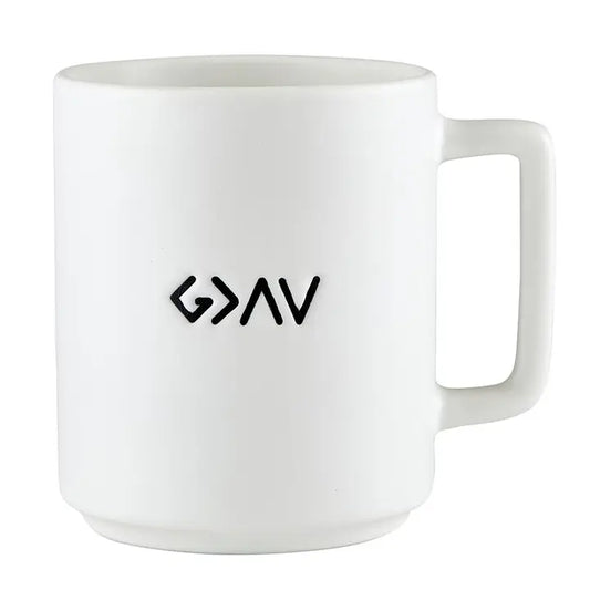 Matte Cafe Mug-God Is Greater