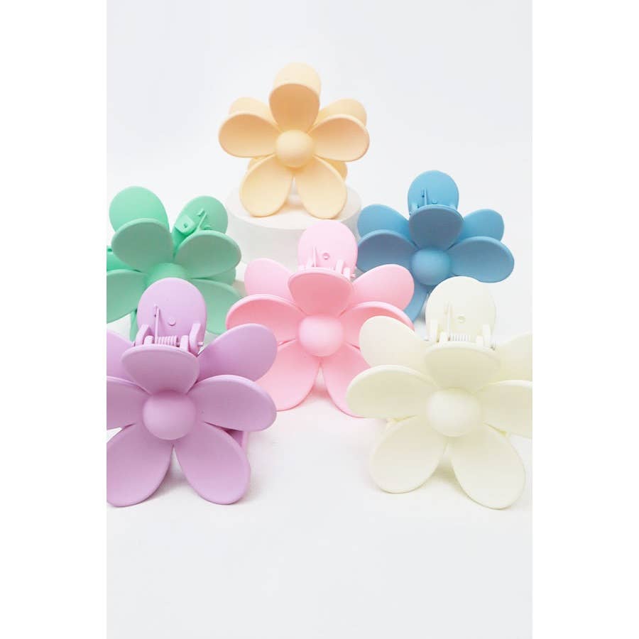 Pastel Tone Daisy Hair Clips: MIX COLOR / ONE