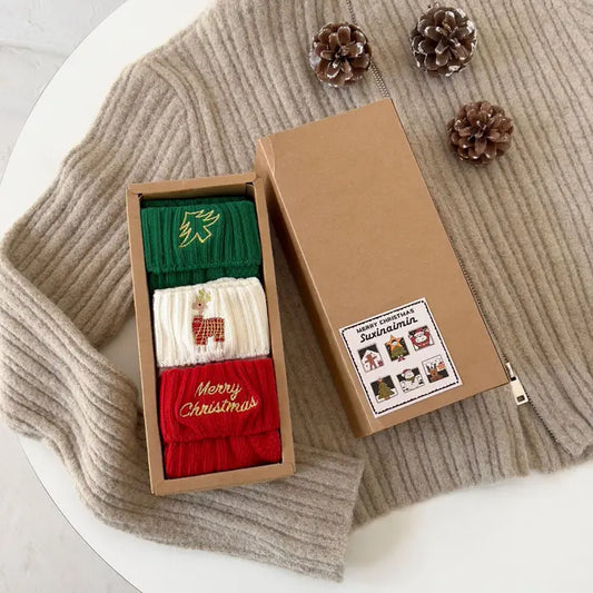 Christmas Socks Embroidered