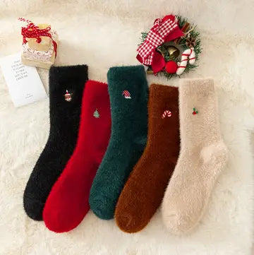 Holiday Cozy Fuzzy Socks (Joli)