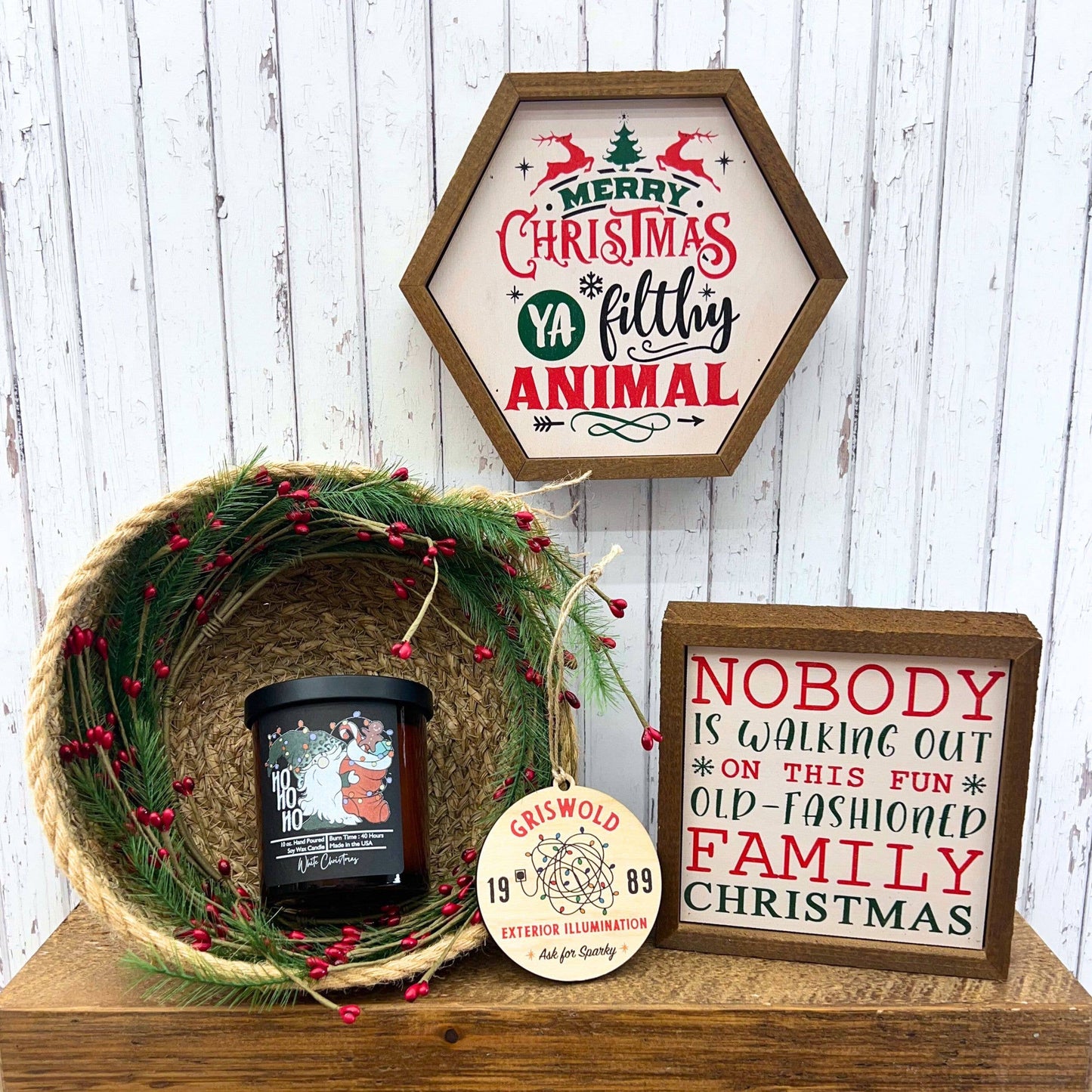 6x6 Nobody Is Walking Out On This Fun Old Christmas Signs