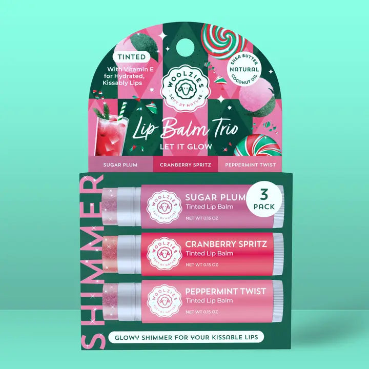 Holiday Tinted Lip Balm Trio w/ Shimmer