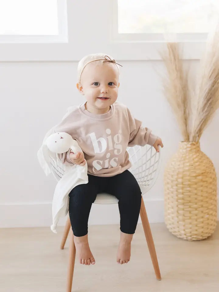 Big Sis Crewneck Sweatshirt - Big Sister Crew Neck Toddler