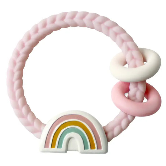 Baby Pink Rainbow Rattle