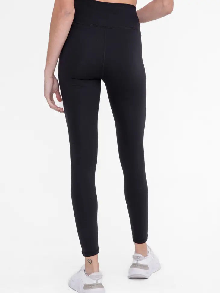 Nylon-Blend Essential Solid Leggings