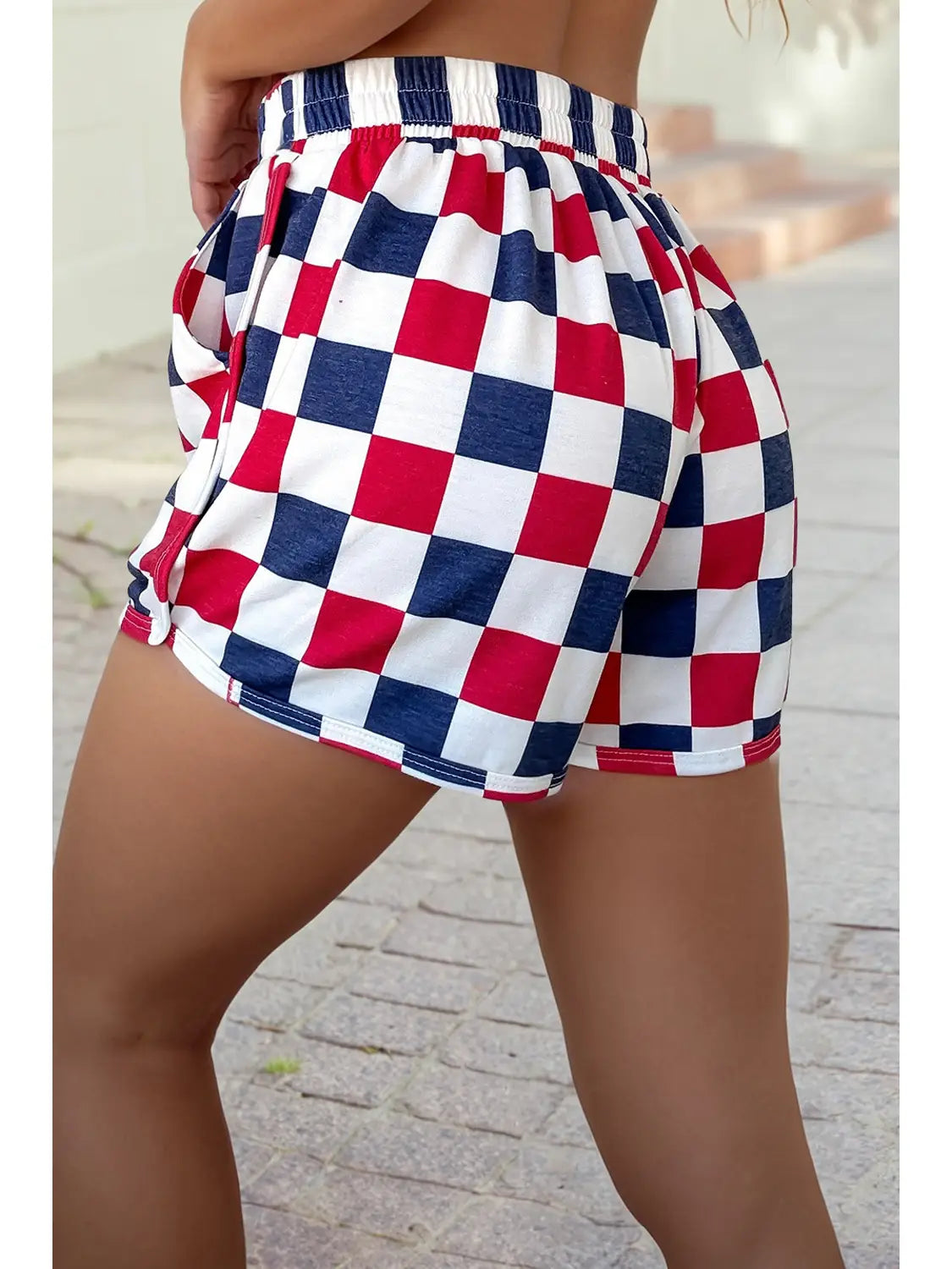 4th Of July Checkered Shorts