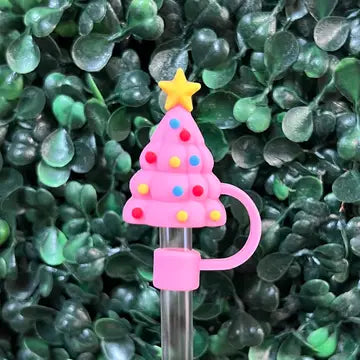 Holiday Tumbler Straw Toppers