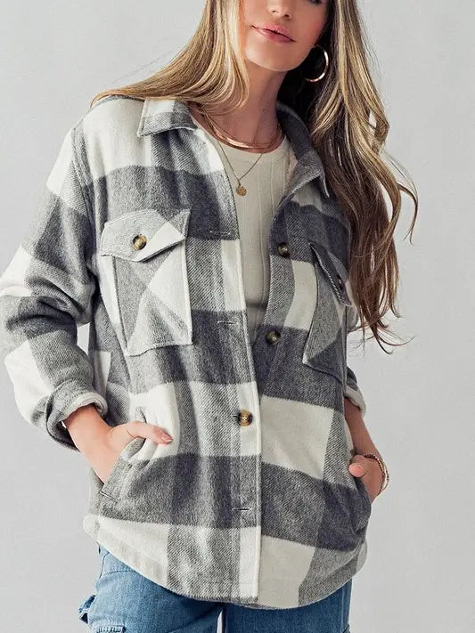 Bella Teddy Plaid Shacket