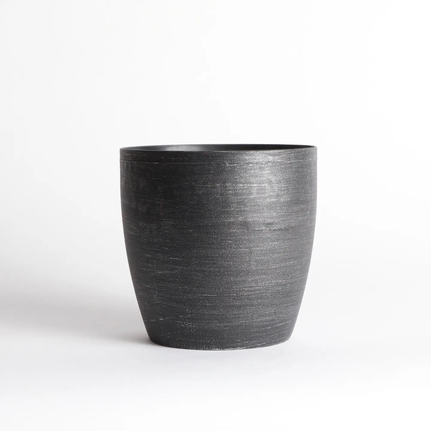 Brushed Silver Pot