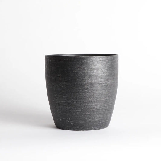 Brushed Silver Pot
