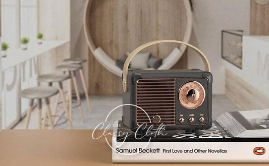 Retro Radio Wireless Speaker - Black RTS