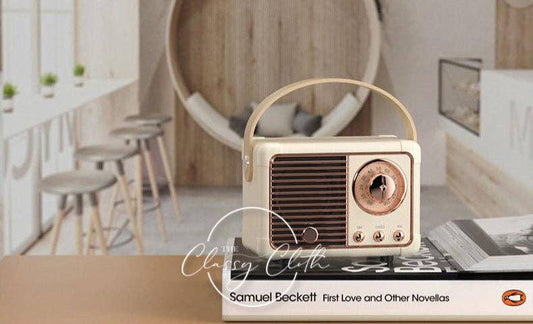 Retro Radio Wireless Speaker - Cream RTS